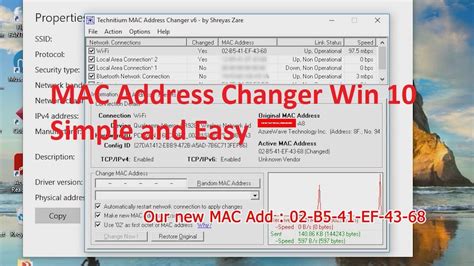 Bluetooth MAC Address Changer